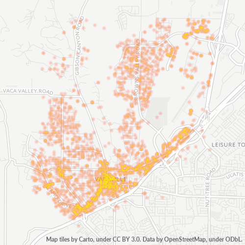 95688 Business Density Heatmap