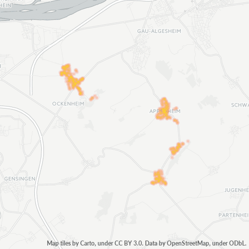 Heatmap für plz 55437
