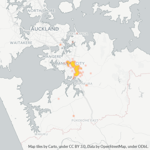 2105 Business Density Heatmap