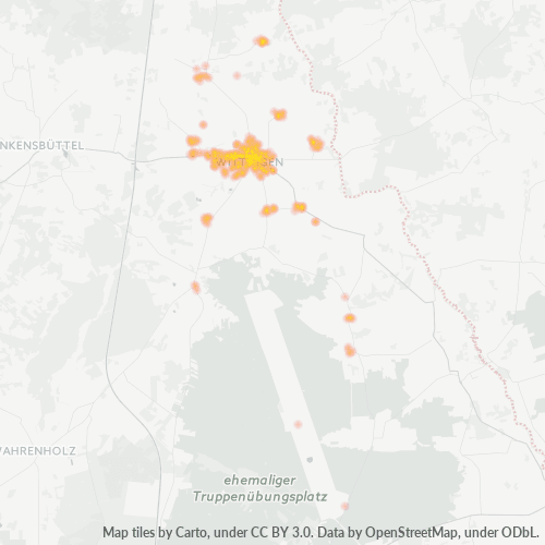 Heatmap für plz 29378