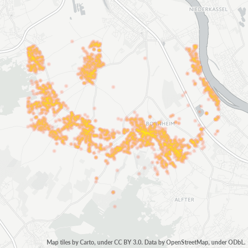 Heatmap für plz 53332