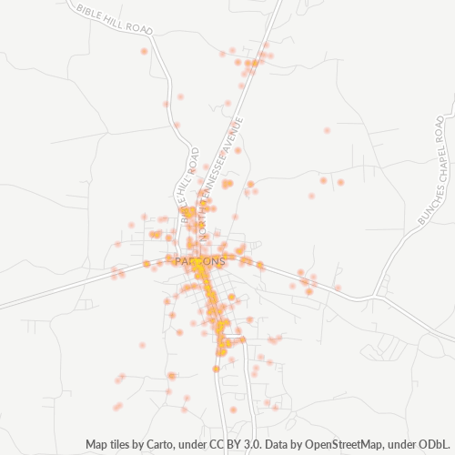 38363 Business Density Heatmap