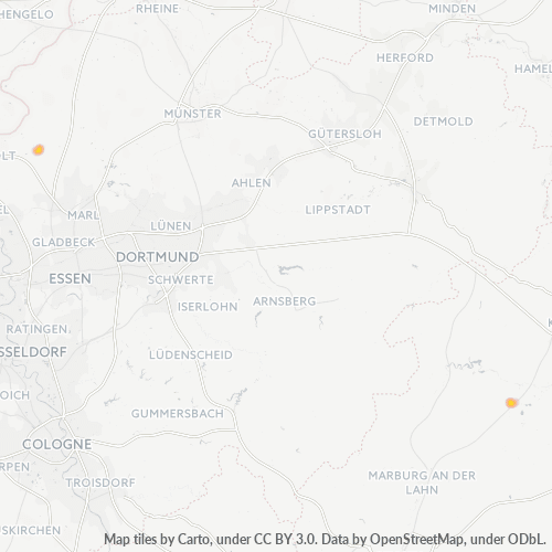 Heatmap für plz 34582