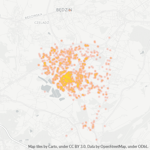 41-200 Mapa intensywności działalności gospodarczej