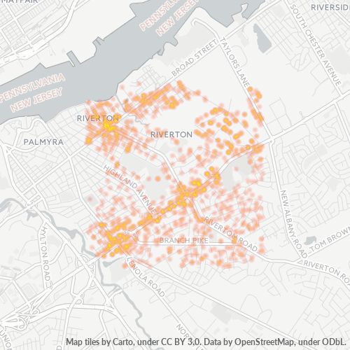 08077 Business Density Heatmap