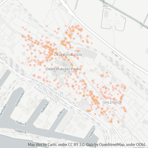 28239 Standortdichte-Heatmap