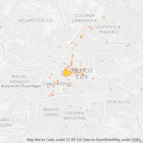 06070 Mapa de calor de densidad empresarial