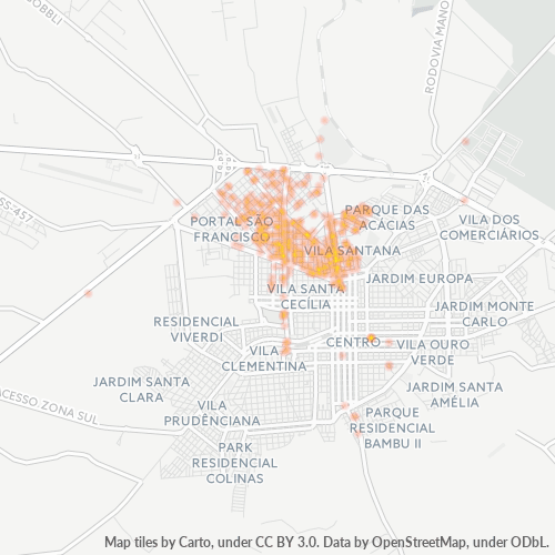 19807-000 Mapa de calor de densidad empresarial