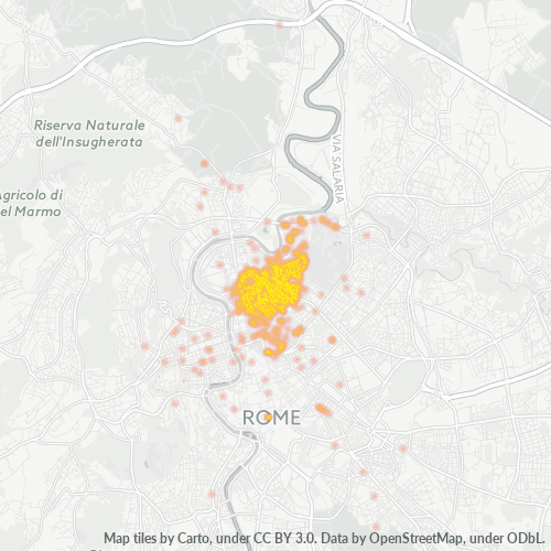 00197 Mappa di concentrazione per la densità di aziende