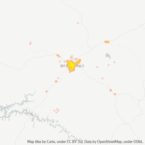38740-000 Mapa de calor de densidad empresarial