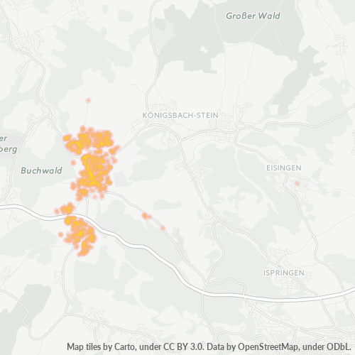 Heatmap für plz 75196