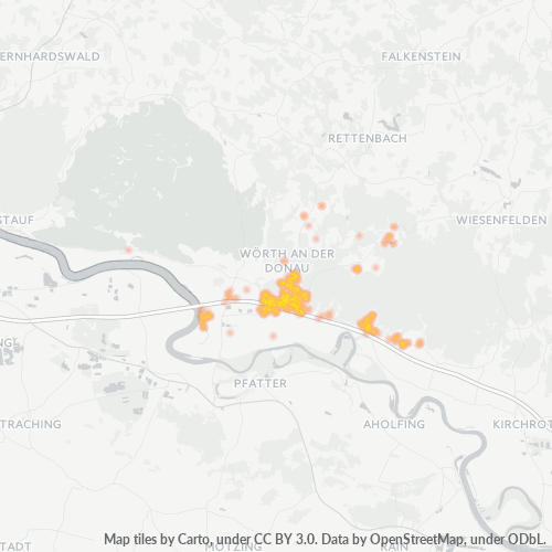 Heatmap für plz 93086