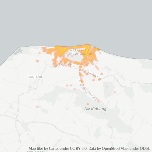 Heatmap für plz 18225