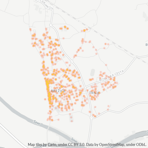 8250 Zemljevid gostote poslovanja
