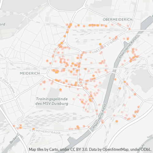 47138 Standortdichte-Heatmap