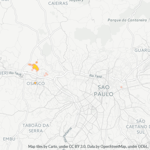 06260-000 Mapa de calor de densidad empresarial