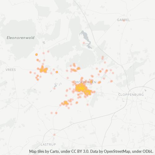 Heatmap für plz 49696