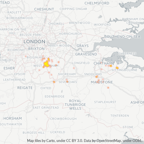 BR4 Business Density Heatmap
