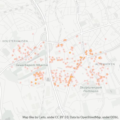 44625 Standortdichte-Heatmap