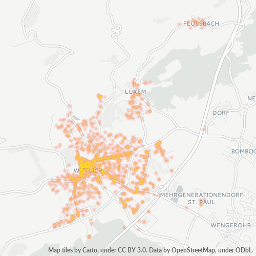 Heatmap für plz 54516