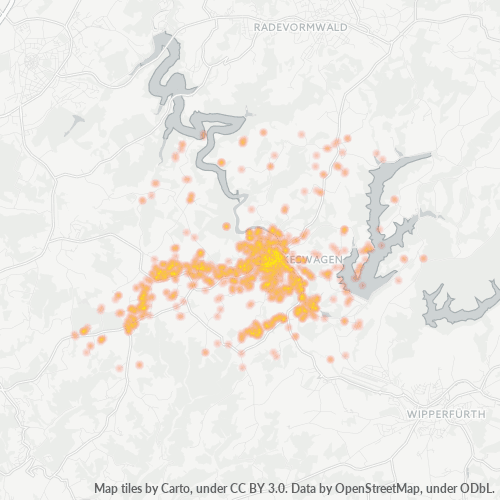 42499 Standortdichte-Heatmap