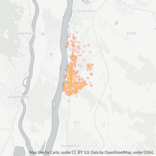 2131 Vállalati sűrűségi térkép
