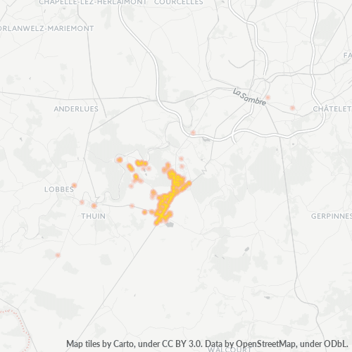 Heatmap voor postcode 6534