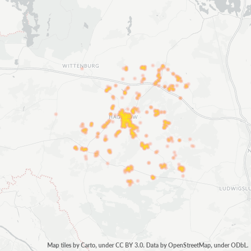 Heatmap für plz 19230