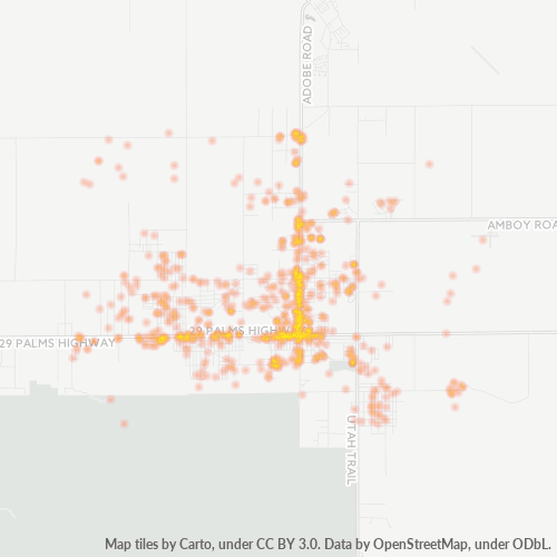92277 Business Density Heatmap