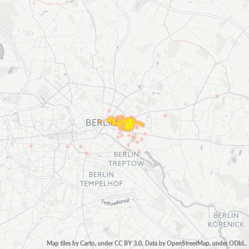 Heatmap für plz 10249