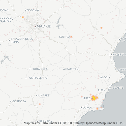 30100 Mapa de densitat de negocis 30100 Mapa de densitat de negocis