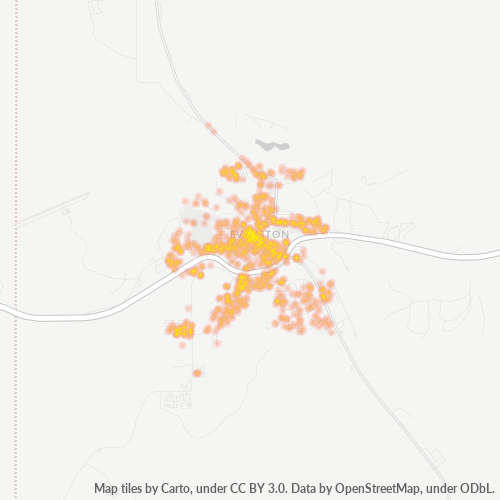 82930 Business Density Heatmap