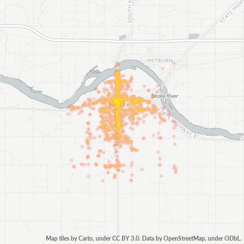 83318 Business Density Heatmap