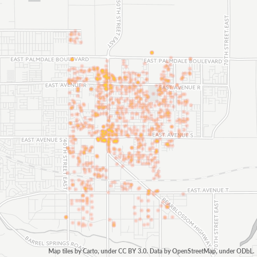 93552 Business Density Heatmap