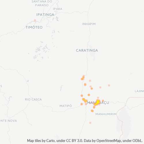 36900-000 Heatmap de Densidade da Empresa