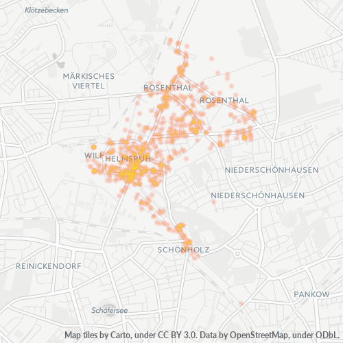 Heatmap für plz 13158
