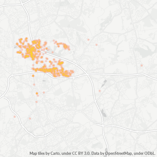 Heatmap für plz 44807
