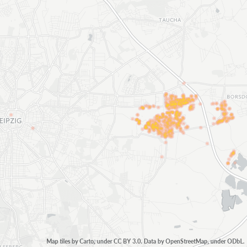 Heatmap für plz 04319