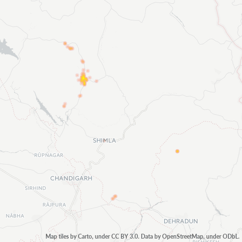175001 Business Density Heatmap