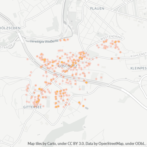 Heatmap für plz 01189