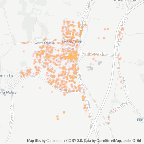 9230 Heatmap over forretningstæthed