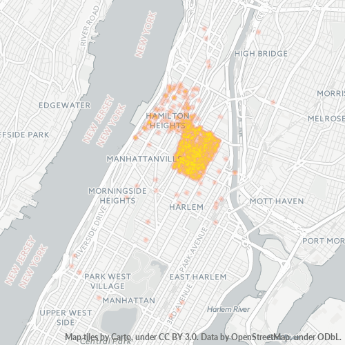 10030 Business Density Heatmap