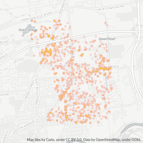18020 Business Density Heatmap