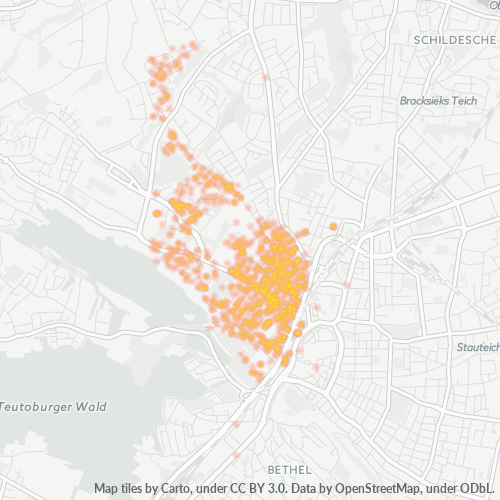 Heatmap für plz 33615