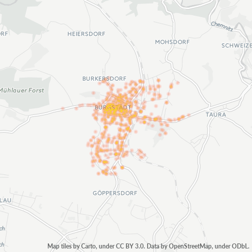 09217 Standortdichte-Heatmap
