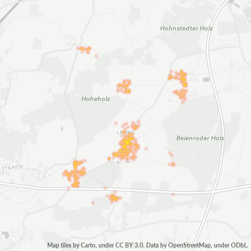 Heatmap für plz 38165