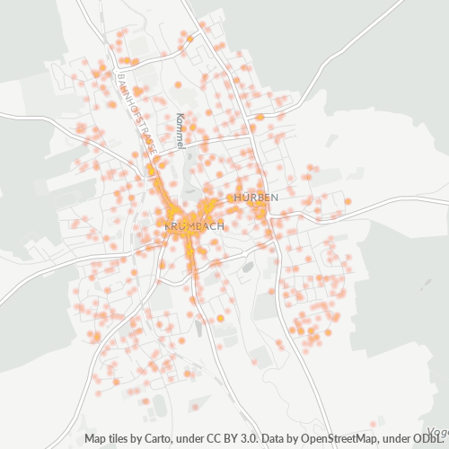 Heatmap für plz 86381