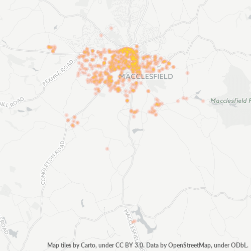 SK11 Business Density Heatmap