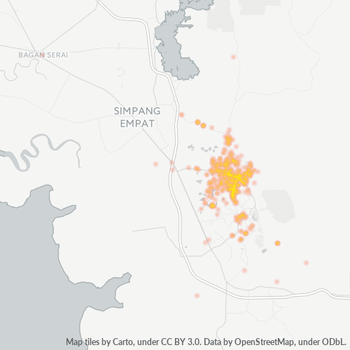 34600 Heatmap Ketumpatan Perniagaan