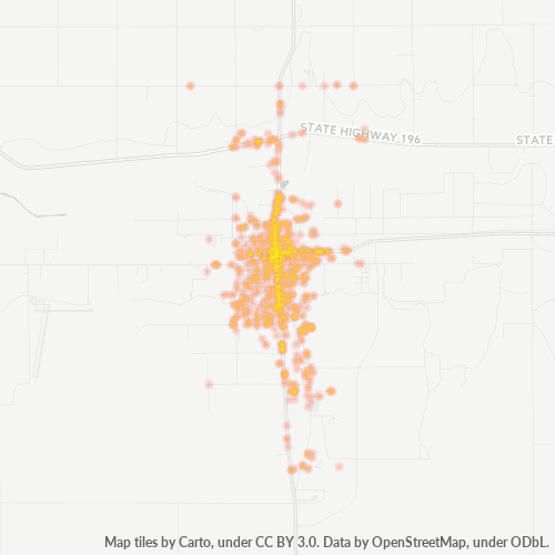 81052 Business Density Heatmap